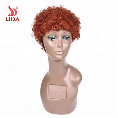 Cina Afro 350# Spike Wig, Brazilian Hair Lida Short Curly Hair Wigs in vendita