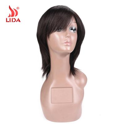 China Brazilian Straight Human Hair Long Fashion Half Wig Virgin Brazilian Wig Old à venda