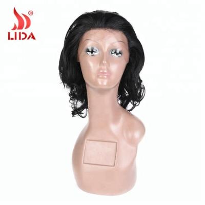 Chine Natural Swiss Curly Front Human Sathura Wig Bouncy Brazilian Bouncy Lace Front Wigs 20