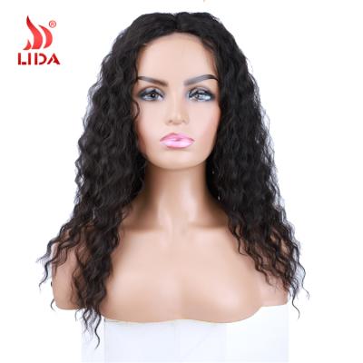 China Lida's Medium Wave Part Lace Wig Long Natural Natural Mixed Wave Hair 16 Inches Deep Wave Headband Lace Wigs Mix 6664 Wigs zu verkaufen