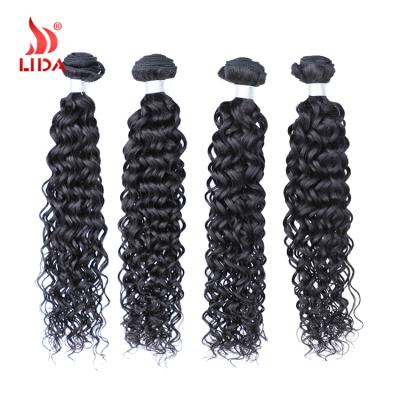 China 7A Ratio Water Wave Water Wave Lida Lida Hair Weave Brazilian Medium Hair Extensions Natural Remy Hair Bundles for sale