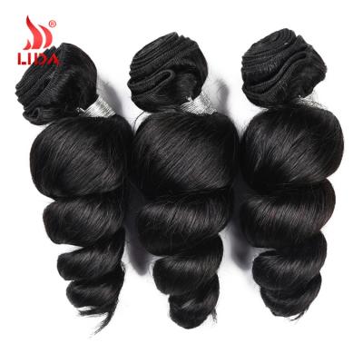 China Wholesale Black WAVE Lida #1B Brazilian Loose Curly Hair Extensions WAVE Hair Products For Black Women en venta