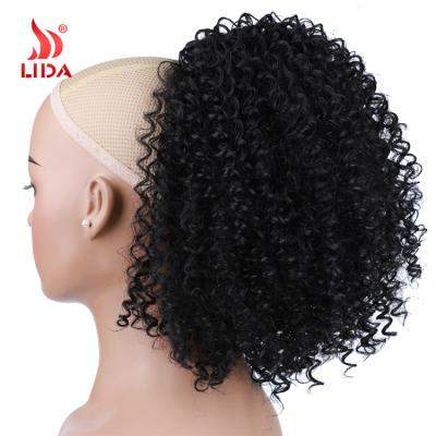 Китай Jerry Curl Lida Synthetic Jerry Curly Ponytail Hair Extension 20