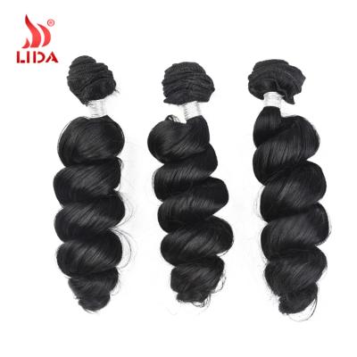 China Good Quality Loose Wave Lida Wave Hair Extension 18-24 Color Loose Synthetic Hair Black Synthetic Hair Loose Wave Hair for sale