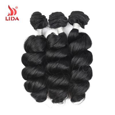 Cina Loose Wave Lida Synthetic Loose Wave Hair Extension All Color Synthetic Hair Good Quality Loose Wave Hair in vendita