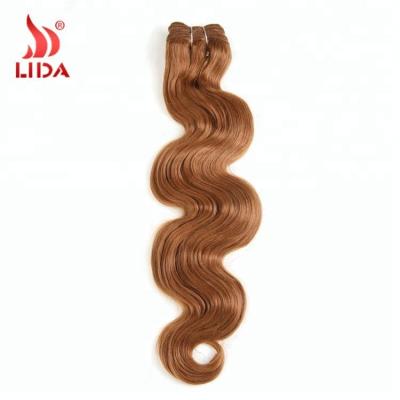 Cina Wholesale Synthetic Body Wave Lida Body Wave Hair Extension Weaves Yaki 16-26 Body Synthetic Hair Weave Bundles in vendita