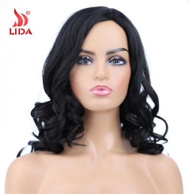 China Natural Wave Lida Synthetic Long 16 Inches Middle Wave Natural Spring Wig 6615 for sale