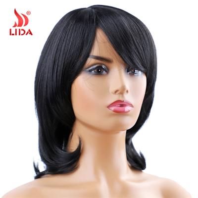 Cina Natural Wave Lida Synthetic 10 Inches Straight Style Middle Bangs Wig 6321 in vendita