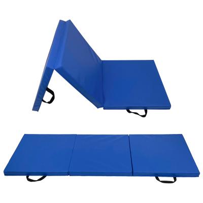 China Thick Triple Folding Workout Exercise Mat with Carry Handles for Pilates, Stretching, Gym Exercise for sale