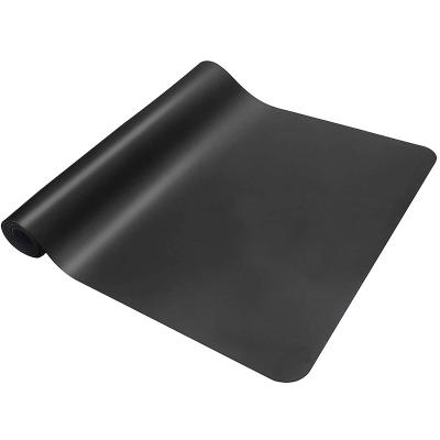 China High ECO Black Natural Rubber PU Leather Durable Non-slip Wear Resistant Yoga Mat For Home Gym for sale