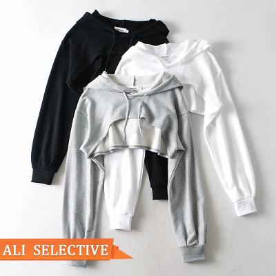 China H2070 Anti-Wrinkle Anti-Wrinkle Factory Supply Hot Sales Original Design Fashion Sports Wear Top-Framing Hoodie Women's Hoodies for sale