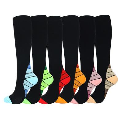 China Breathable Wholesale Medical Varicose Knee Swelling Knee High Compression Gradient Support Socks for sale