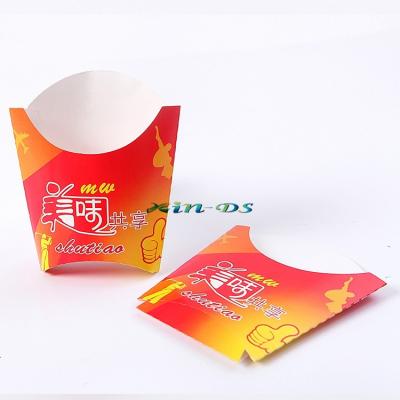 China Disposable Customized Disposable Paper Box French Fries Pie Fried Chicken Empanadas and Thick French Fries Boxes for sale