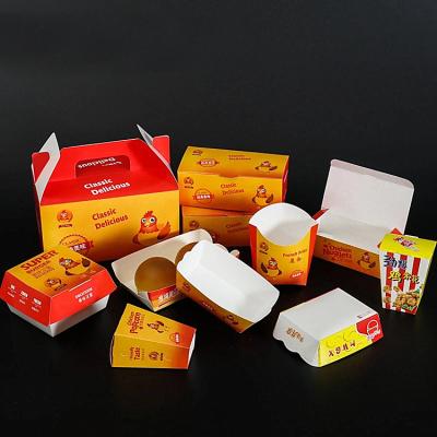 China Disposable Disposable Food Containers Restaurant Use Customized Fast Food Packaging Take Out Fast Food Box for sale