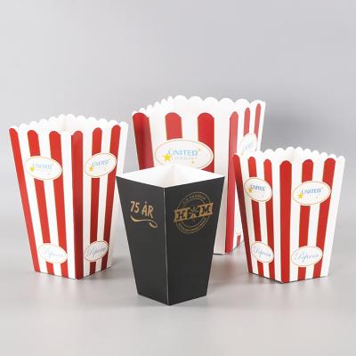 China Disposable Popcorn Packaging Cup Popcorn Box For Food Containers for sale