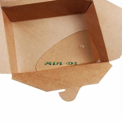 China Disposable Customized Printed Logo Salad Box Fast Food Packaging Take Out Boxes From Lunch Box Chicken Wing for sale