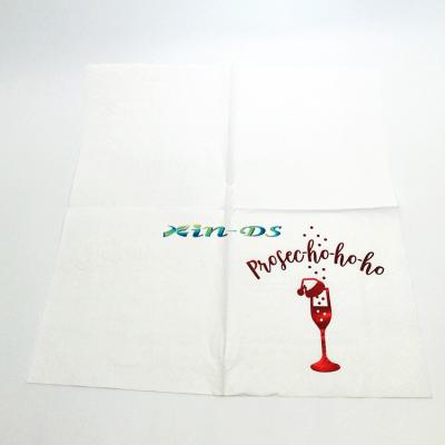 China Custom Printed Logo Paper Towel Printed Foil Napkin Personalized Foil Pressed for sale