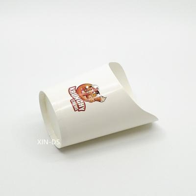 China Single Wall Custom Design Paper Cup 12oz For Crepe Paper Waffle Chips French Fries for sale