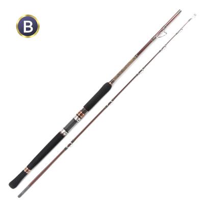 China Cheap 24T Carbon Fishing Rod 24T Hard 2.4m Carbon Fiber Action H 50-100g Heavy Spinning Sea Boat Fishing Rods for sale