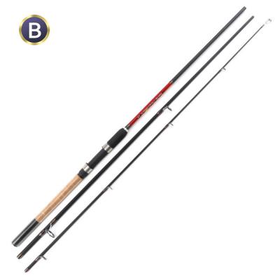 China Cheap Carbon Fiber 3 Section 2.7m Power Fishing Rod Surfcasting Fishing Rods for sale