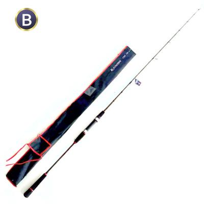 China Build Slow Baiting Lure 1.8m 1.85m 1.9m One Section Carbon Fiber Fishing Rods Casting Jig Pesca Cana for sale