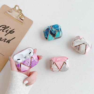 China Hot Selling Leopard Airpods Case IMD Earphone Soft Marble Case For Airpods 1 Pro Silicone Cover 2 Filling Box for sale