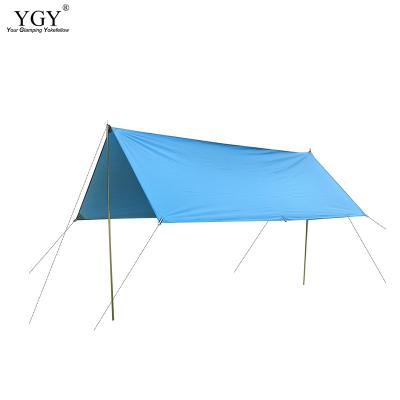 China Extended Type YGY Oxford 3*3M Tent Sun Shelter Sun Shelter Garden Canopy Rain Silver Coating Fly Waterproof Camping Hammock Tent Sunshade Tarp Tarp for sale