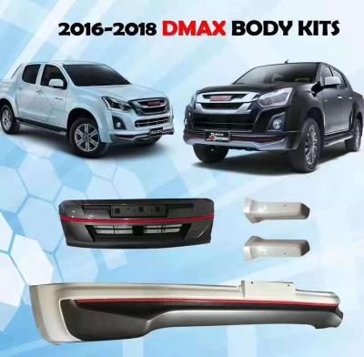 China AUTO EXTERIOR Decoration+Protection ACCESSORIES PICKUP TRUCK FACE LIFT FRONT BUMPER RISE BODY KIT FIT FOR ISUZU D MAX 2016 2018 2019 for sale