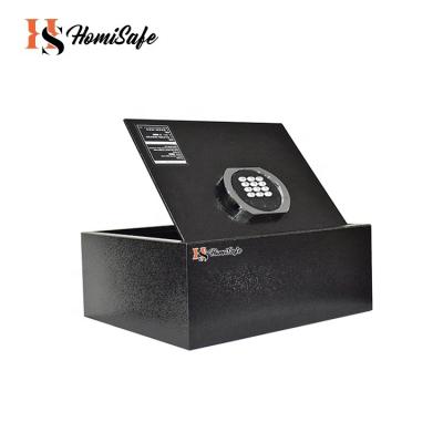 China Homisafe China Factory Metal Small Metal Security Electronic Money Open Top Hotel Safe Box for sale