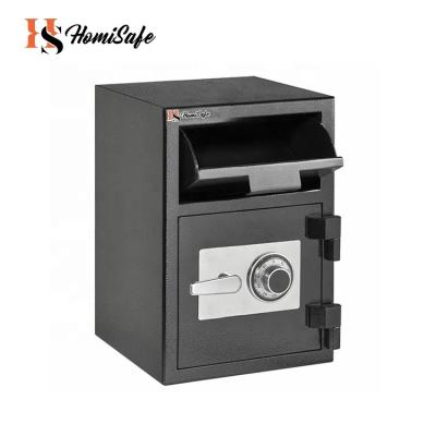 China Homisafe china safe metal steel cash deposit box cash payment home safe box with combination lock for sale