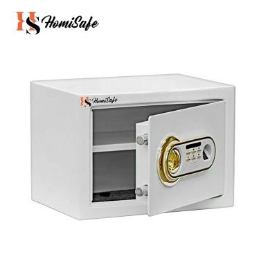 China Homisafe Factory Hotel Security Ministry of Interior Mini Silver Deposit White Secret House Safe Jewelry Box for sale