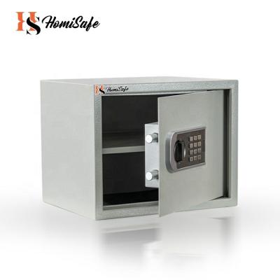 China Home Office Hotel Security Homisafe Customized Mini Home Gray Steel Deposit Security Office Safe Box for sale