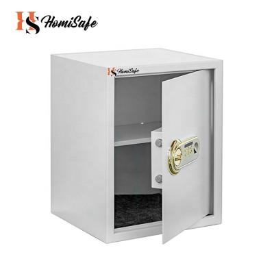 China Home Office Modern Mini Money Deposit Hotel Security Homisafe Metal Safe Box With Fingerprint Lock for sale