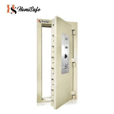 China Newest Interior Security Lock Homisafe Factory Price Bank Coin Metal Stainless Steel Vault Room Door for sale