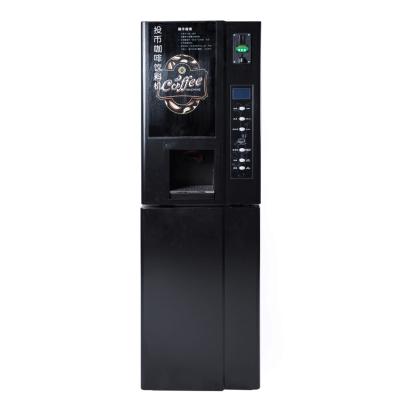 China Commercial automatic coffee dispenser coffee machine for business instant coffee vending machine with coin operated for sale