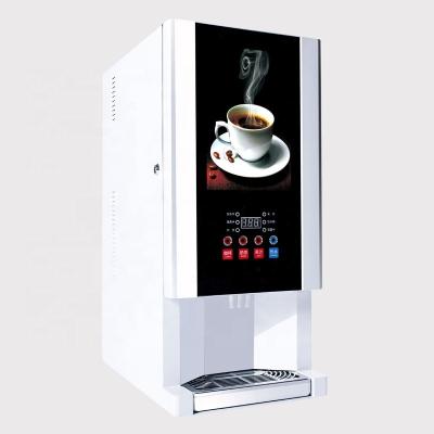 China Commercial hot isntant coffee machine isntant milk tea vending machine commercial automatic coffee vending machine LED light box advertising for sale