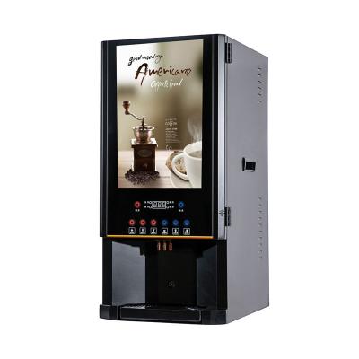 China Commercial Top Hot Ice Coffee Vending Machine With 3 Flavors Instant Coffee Machine Commercial Ice Water Dispenser Hot Sale for sale