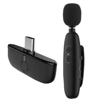 China Type-c Handheld 2.4G Lavalier Microphone Handheld Microphone 2021 Popular Product Mini Portable Wireless Lightweight System for sale