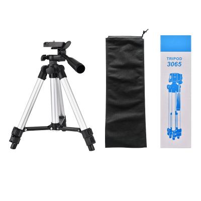 China 65cm PORTABLE Aluminum Phone Tripod Stand for Fishing Light Tiktok Live Broadcast Smartphone Holder for sale