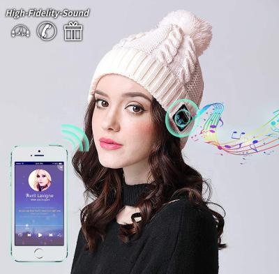 China Headband Winter Music Hats with Music, Knitting Needle Crochet Beanie, Soft Cozy Warm Hats for sale