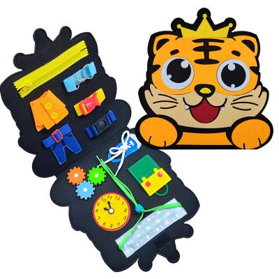 China Preschool Educational Toys 7 in 1 Preschool Educational Montessori Toys Sensory Activity Board 21 in 1 Felt Busy Board for sale