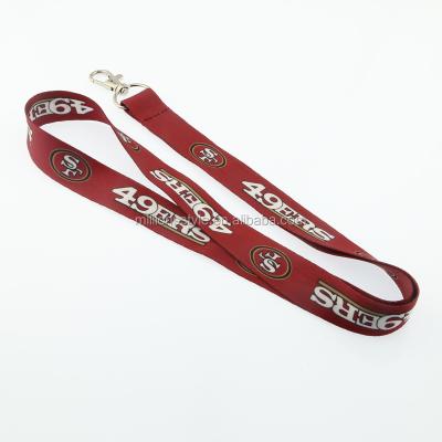 China Advertising wholesale sublimation football/basketball sport team lanyard with lobster claw for sale