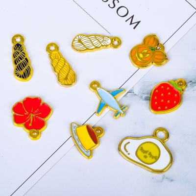 China Hot Sale Fashion Cute Custom Eggs Cake Cute Hard Soft Enamel Pendant Mini Charm Custom Logo Jewelry for sale