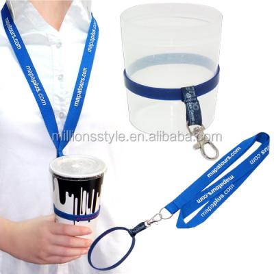 China Cheap colorful event lanyard factory cup holder neck lanyard china wholesale for sale