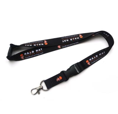 China For flash drive .USB plain polyester plain cheap lanyard with a metal clip and loose clasp for extra security for sale