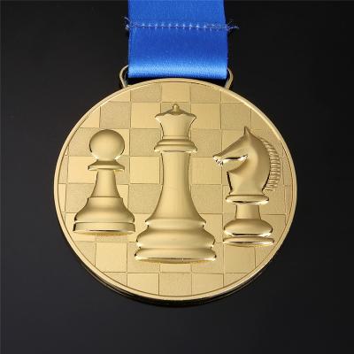 China Custom Made Europe Great Manufacturing Award Honor Medals Chess Medal Souvenirs Medal for sale