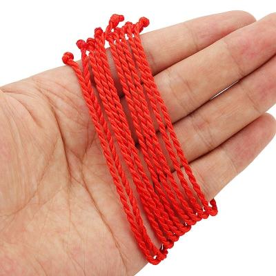 China Jewelry Trendy Findings Red Rope Weave Lucky Handmade Bracelet Traditional Chinese Knot Wax String Bracelet Jewelry Gifts For Women Men for sale