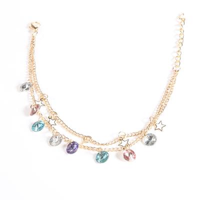 China CLASSIC multi layer star anklet pendant foot chain jewelry gift 2019 new summer yoga beach leg bracelet charm anklets for sale