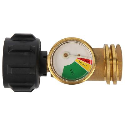 China Brass Propane Tank Gauge Level Indicator Leak Detector Gas Pressure BBQ Gas Grill, RV Camper, Heater Propane Gas Tank Level Indicator for sale