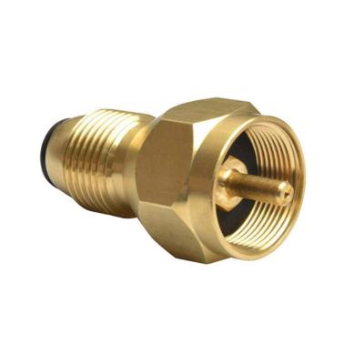 China For BBQ Propane Quick Disconnect Conversion Propane Tank Refill Adapter Converts POL LP Tank Service Valve to QCC1 / Type1 Brass Solid for sale